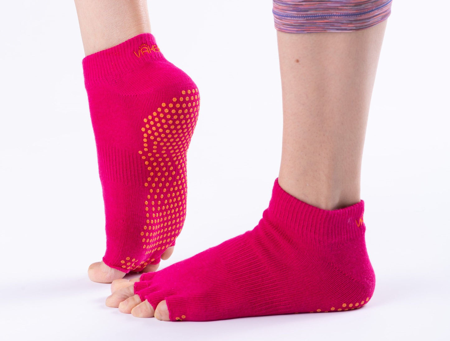 Vaken Grip Socks-Pink - VAKEN Sport