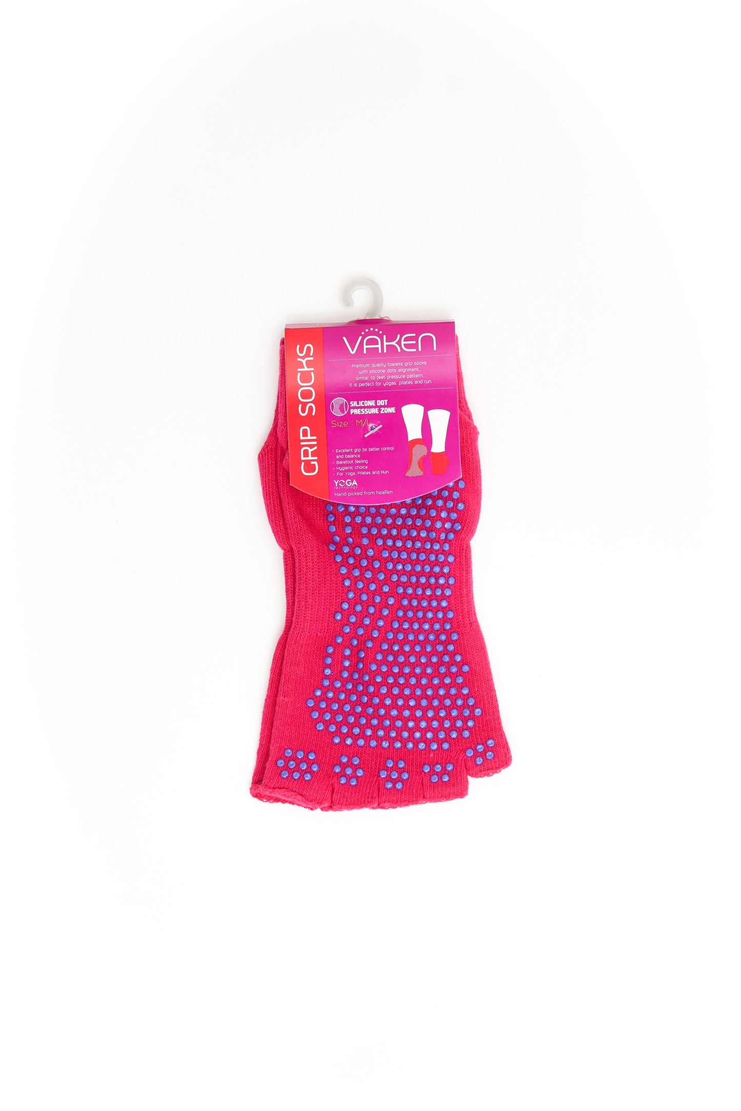 Vaken Grip Socks-Pink - VAKEN Sport