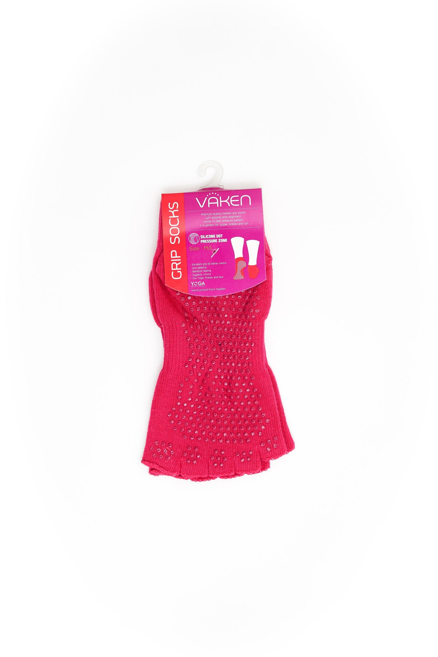 Vaken Grip Socks-Pink - VAKEN Sport